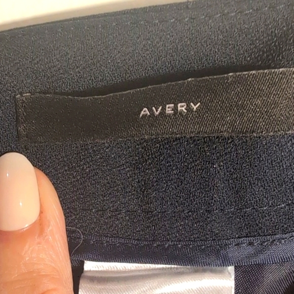 Banana Republic Avery Black with green trim Trousers Size 14Long - Picture 6 of 12